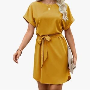 Mustard yellow dress